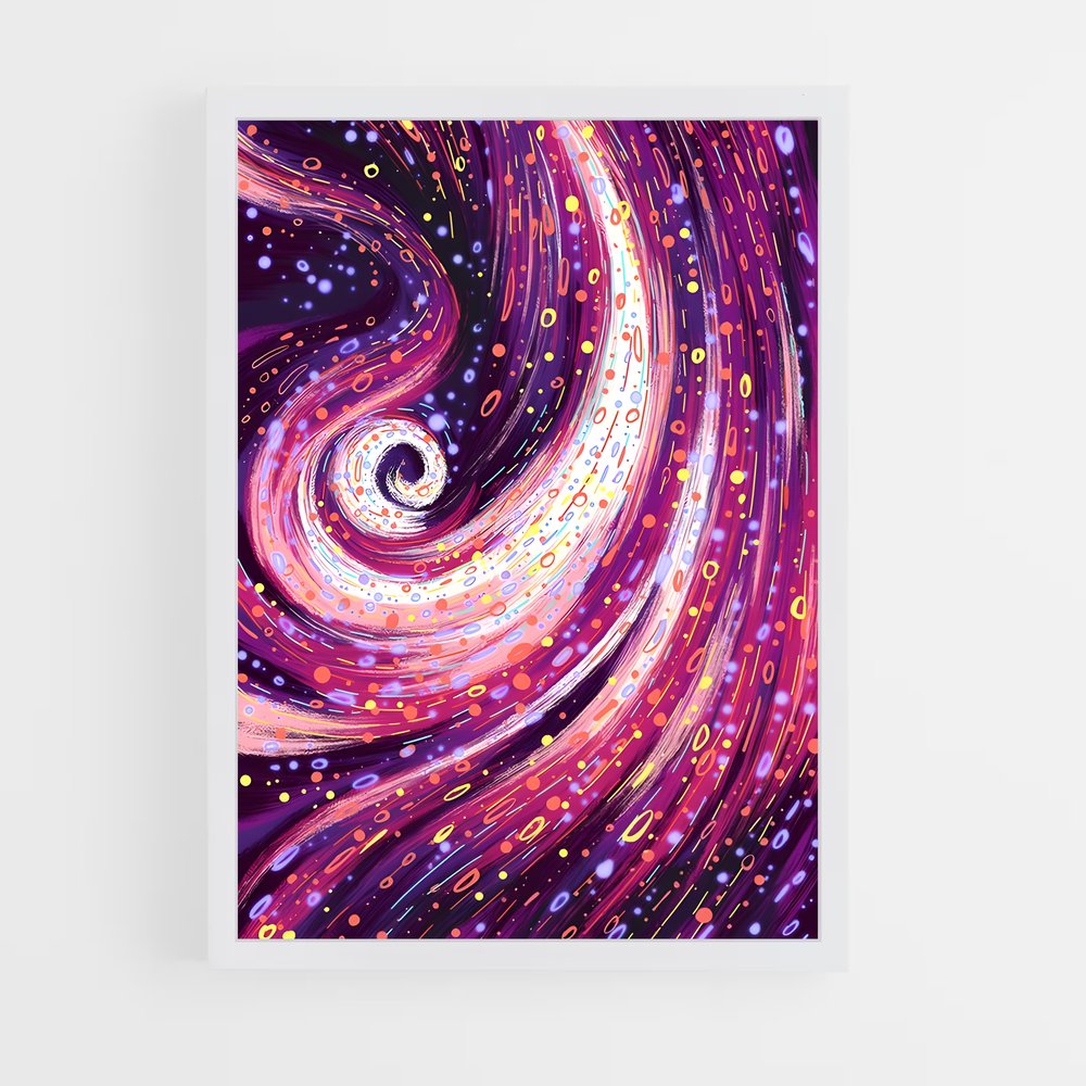 Poster Vortex Étoilé – affiche Art spatial (vue 3)